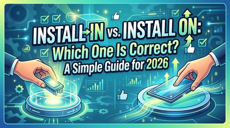 Install In vs. Install On: Which One Is Correct? A Simple Guide for 2026