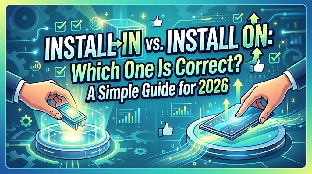 Install In vs. Install On: Which One Is Correct? A Simple Guide for 2026