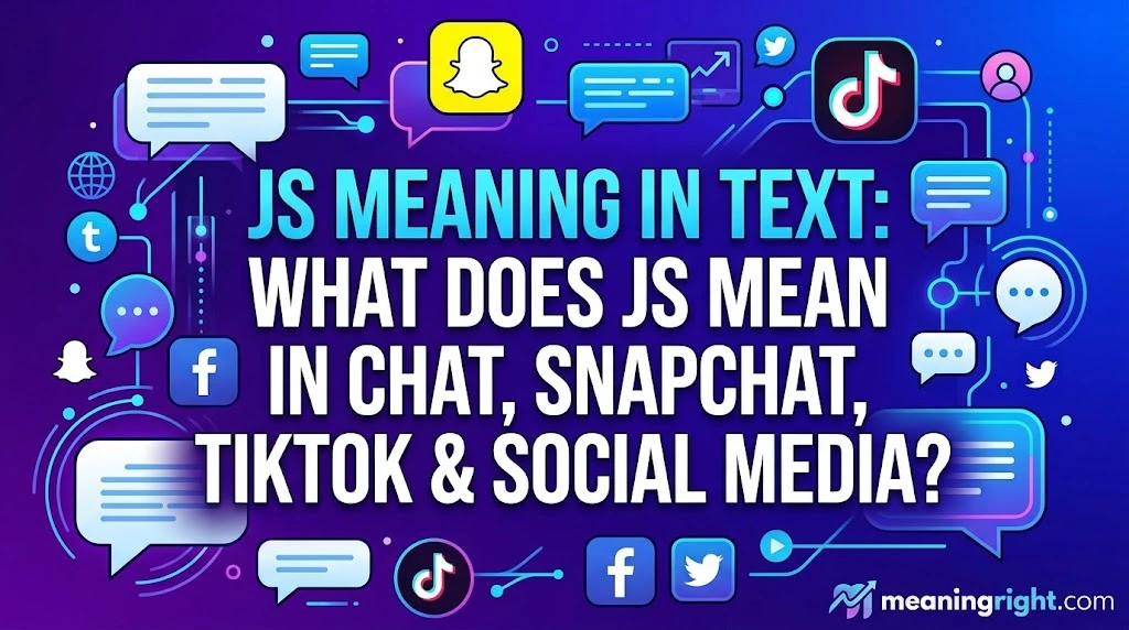 JS Meaning in Text: What Does JS Mean in Chat, Snapchat, TikTok & Social Media?