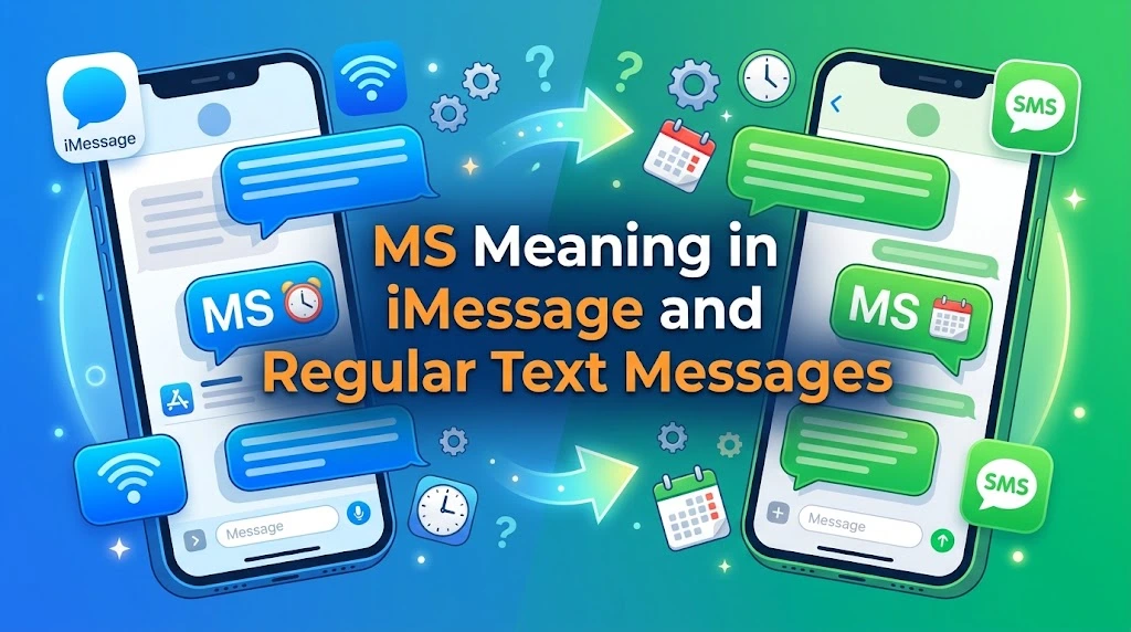 MS Meaning in iMessage and Regular Text Messages
