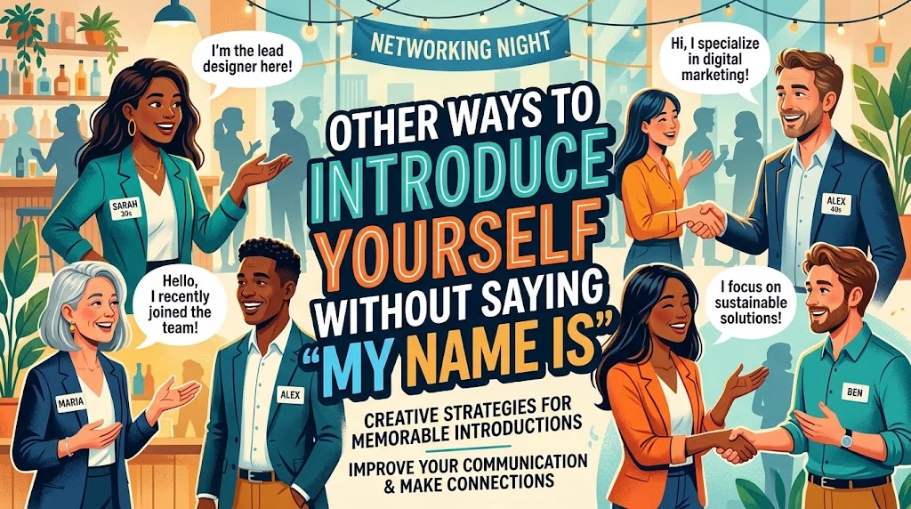 Other Ways to Introduce Yourself Without Saying “My Name Is”