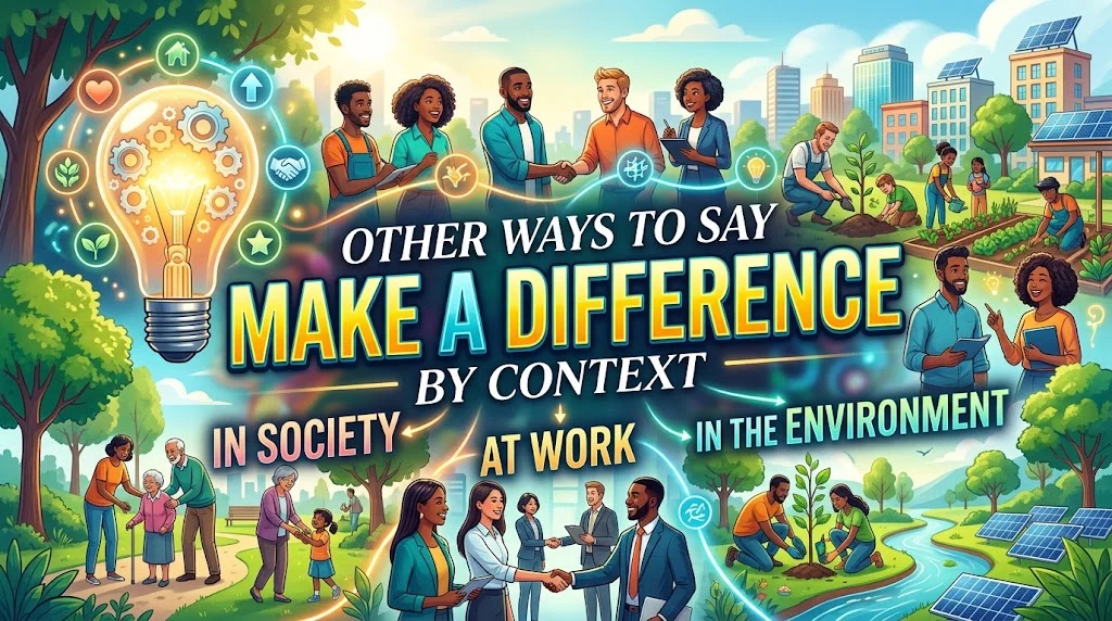 Other Ways to Say “Make a Difference” by Context