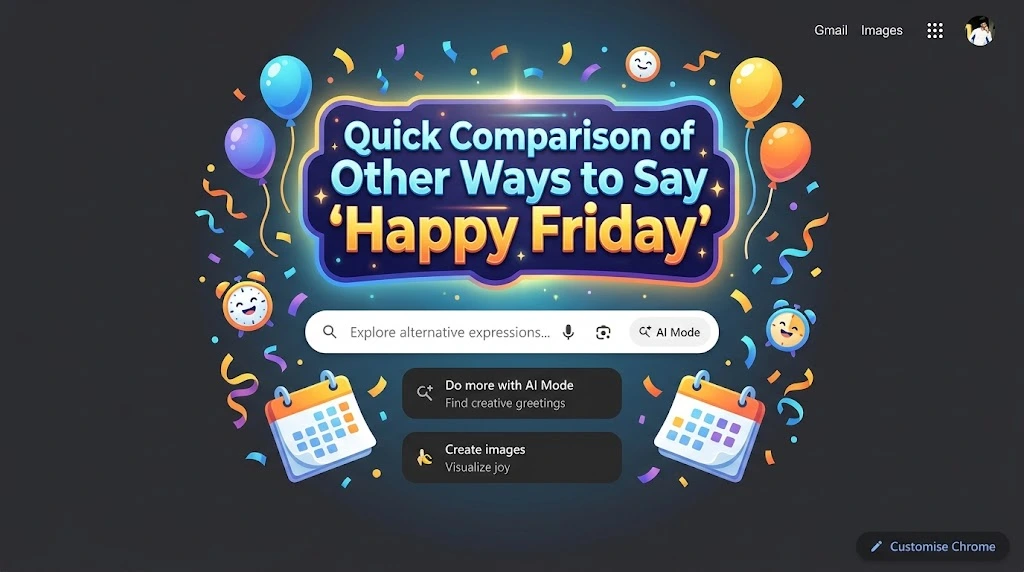 Quick Comparison of Other Ways to Say “Happy Friday”