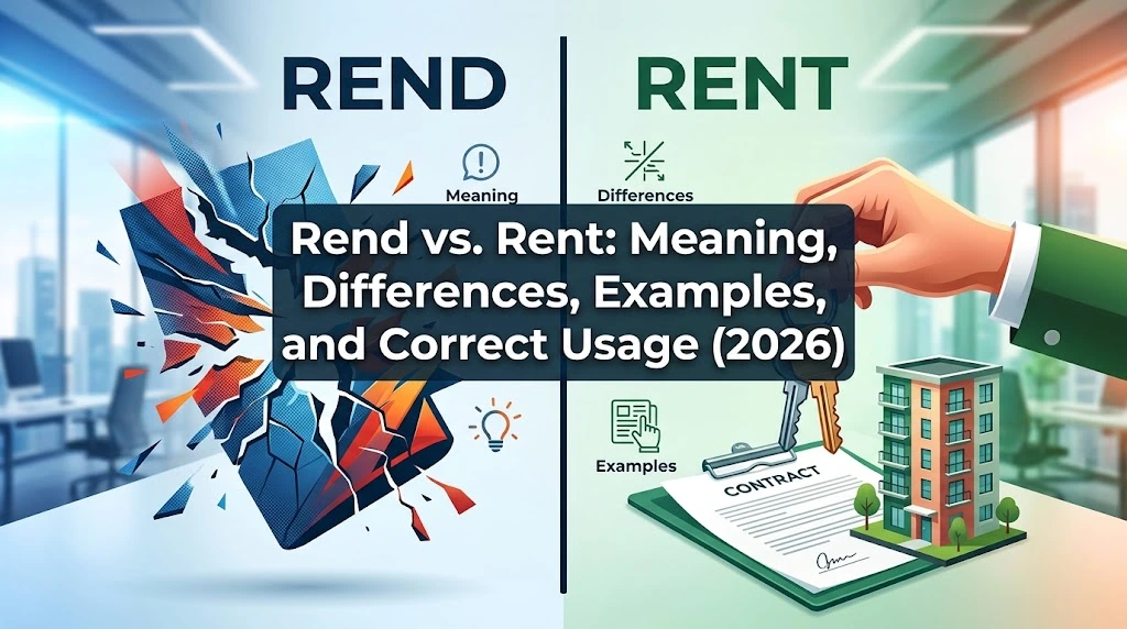 Rend vs. Rent: Meaning, Differences, Examples, and Correct Usage (2026)