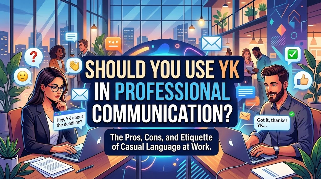 Should You Use YK in Professional Communication?