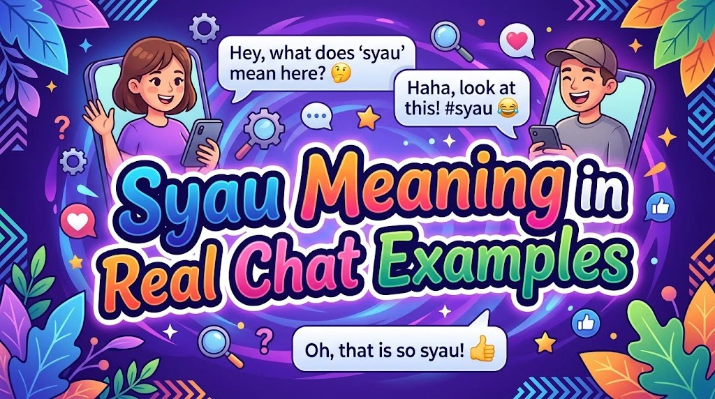 Syau Meaning in Real Chat Examples