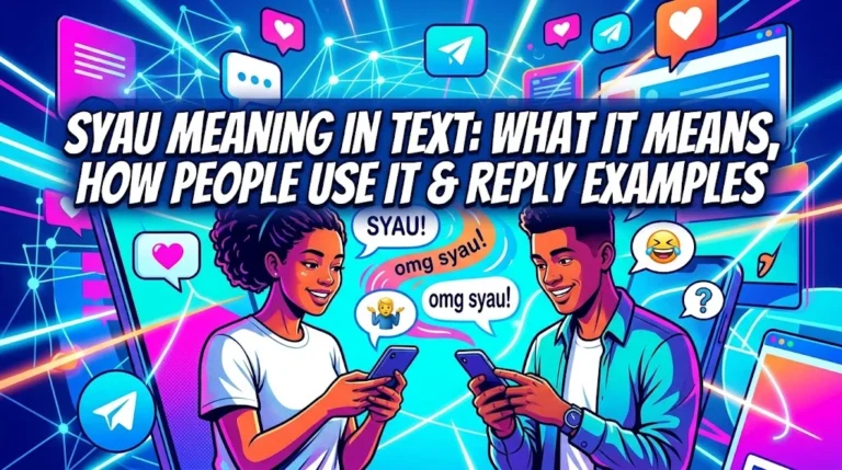 Syau Meaning in Text: What It Means, How People Use It & Reply Examples