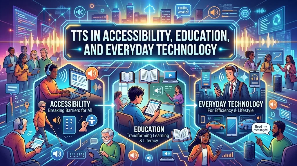 TTS in Accessibility, Education, and Everyday Technology