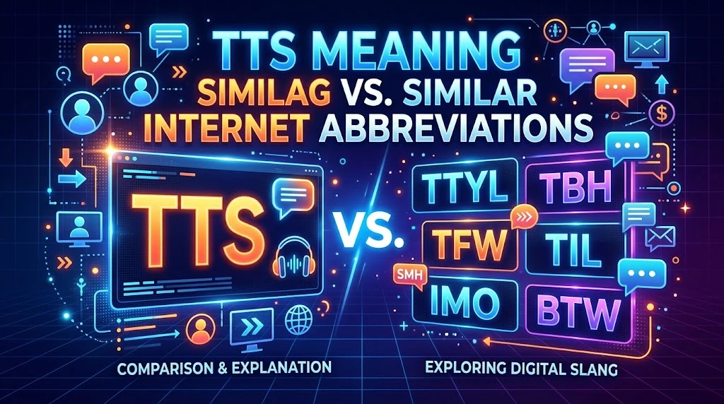 TTS Meaning vs. Similar Internet Abbreviations