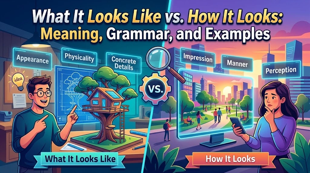 What It Looks Like vs. How It Looks: Meaning, Grammar, and Examples