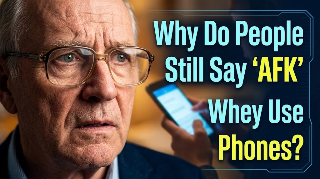 Why Do People Still Say “AFK” When They Use Phones?